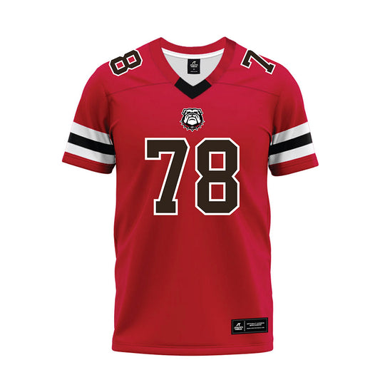 Georgia - NCAA Football : Tate Nelms - Red Premium Football Jersey-0