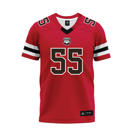 Georgia - NCAA Football : Zykie Helton - Red Premium Football Jersey-0
