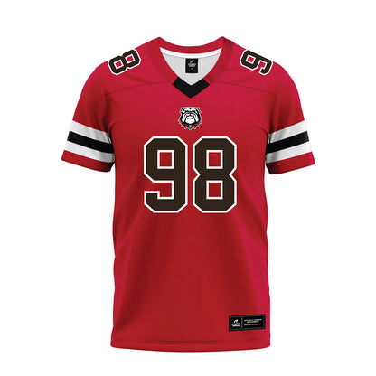 Georgia - NCAA Football : Connor Ferguson - Red Premium Football Jersey-0