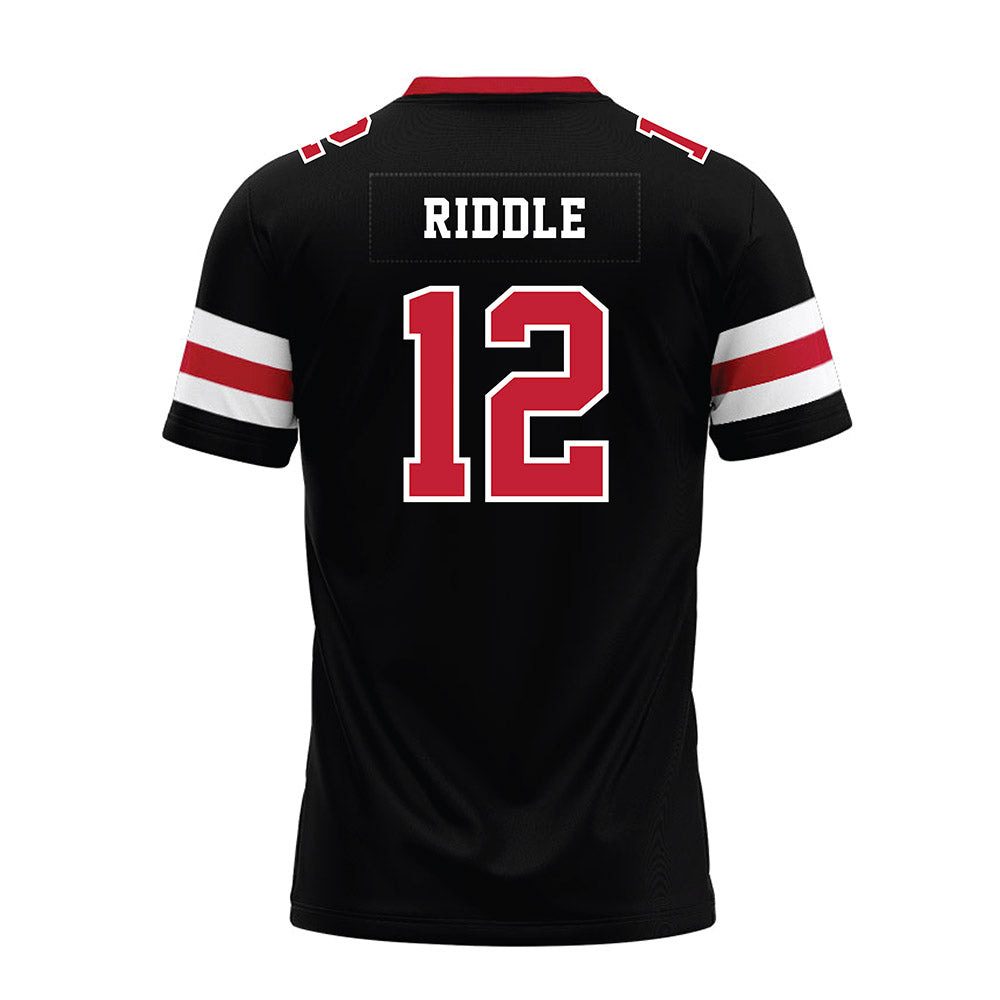 Georgia - NCAA Football : Ja Marley Riddle - Black Premium Football Jersey-1