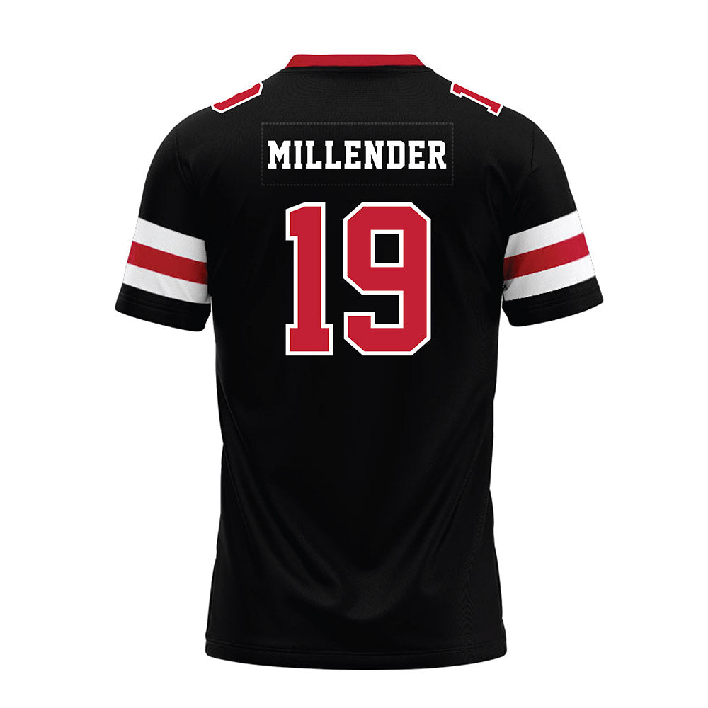 Georgia - NCAA Football : Hezekiah Millender - Black Premium Football Jersey-1