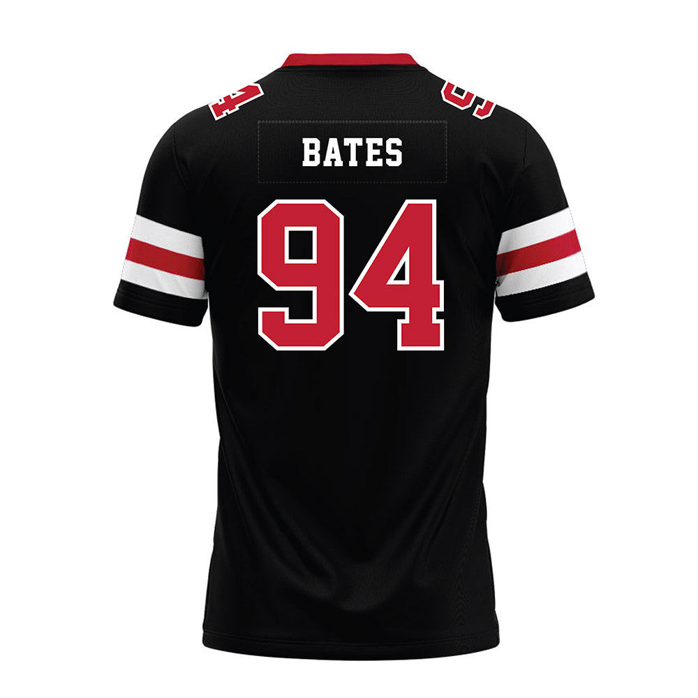 Georgia - NCAA Football : Henry Bates - Black Premium Football Jersey-1