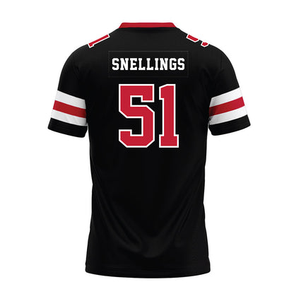 Georgia - NCAA Football : Will Snellings - Black Premium Football Jersey-1