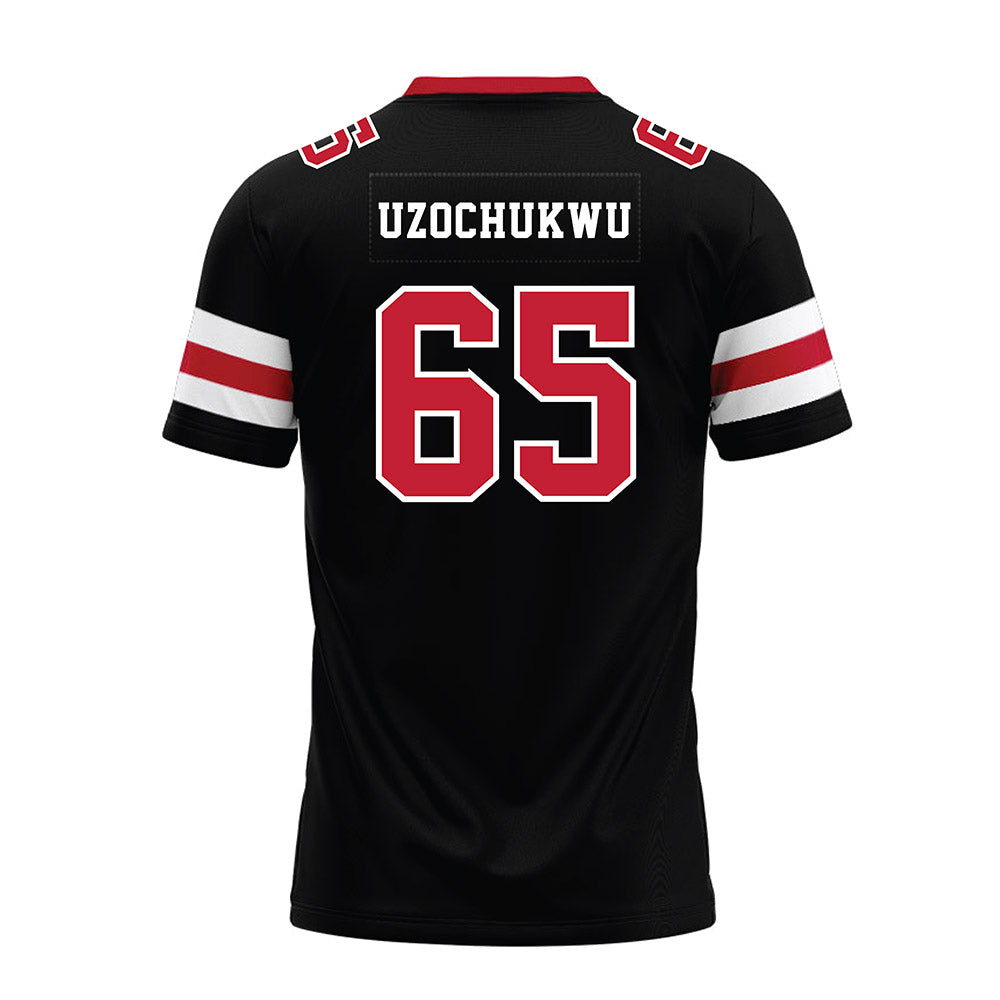 Georgia - NCAA Football : Dennis Uzochukwu - Black Premium Football Jersey-1