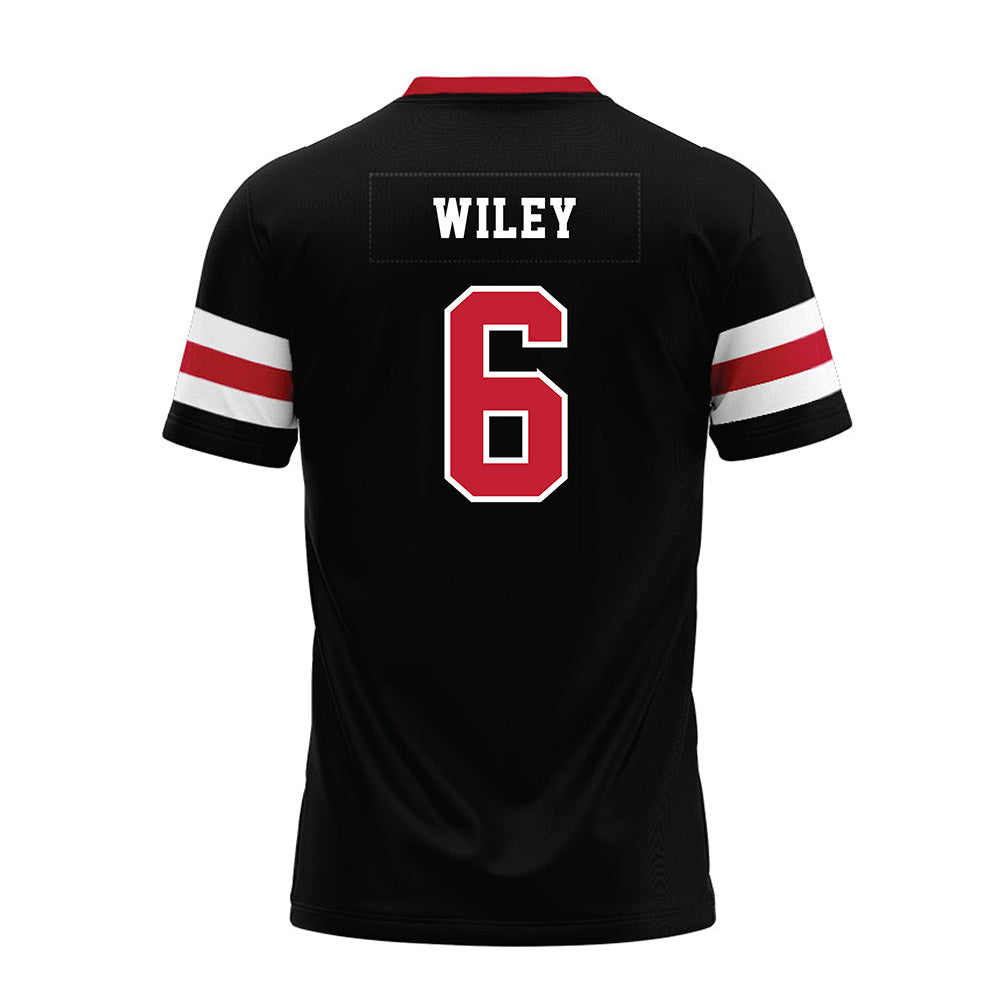 Georgia - NCAA Football : CJ Wiley - Black Premium Football Jersey-1