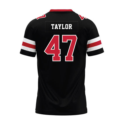 Georgia - NCAA Football : Will Taylor - Black Premium Football Jersey-1
