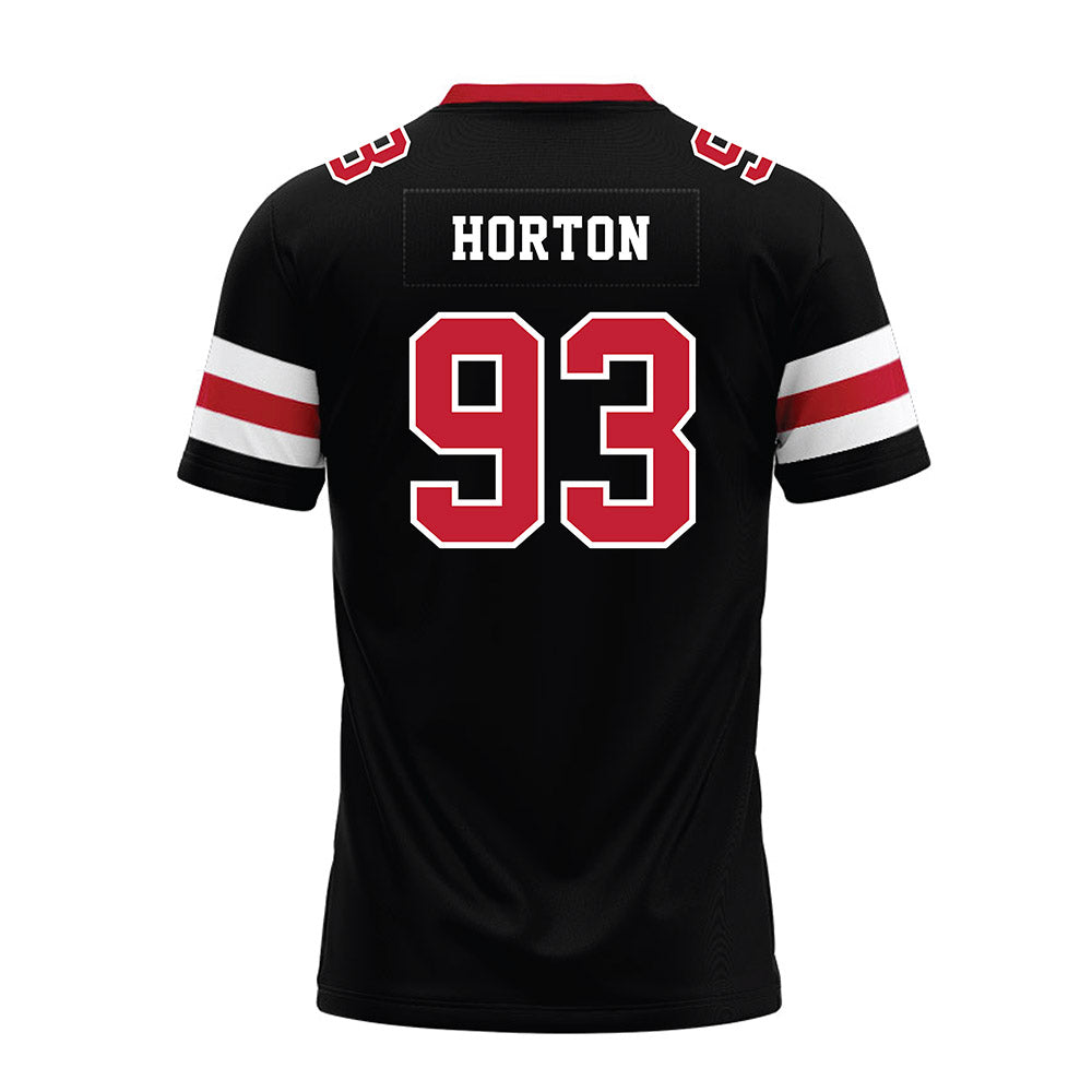 Georgia - NCAA Football : Carter Horton - Black Premium Football Jersey-1