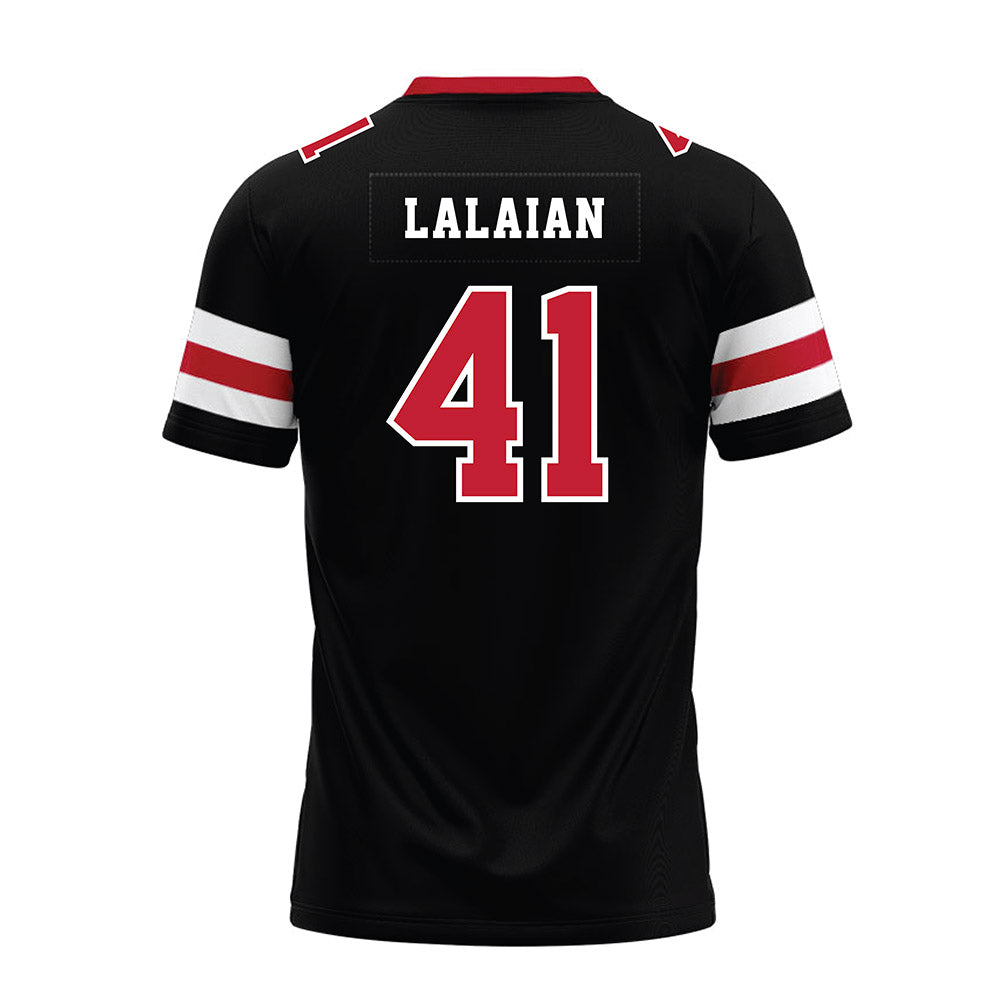 Georgia - NCAA Football : David Lalaian - Black Premium Football Jersey-1