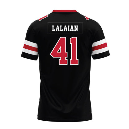 Georgia - NCAA Football : David Lalaian - Black Premium Football Jersey-1