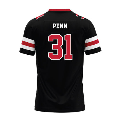 Georgia - NCAA Football : Wade Penn - Black Premium Football Jersey-1
