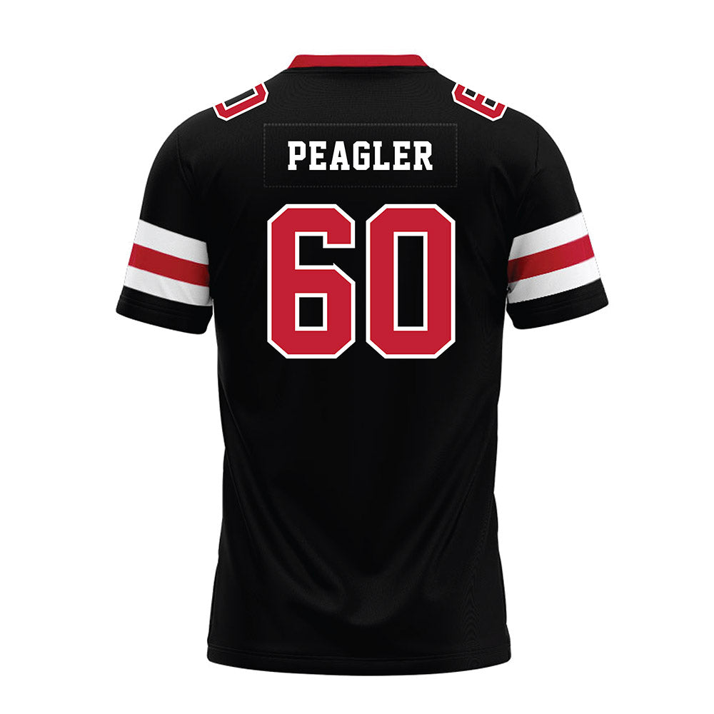 Georgia - NCAA Football : Henry Peagler - Black Premium Football Jersey-1