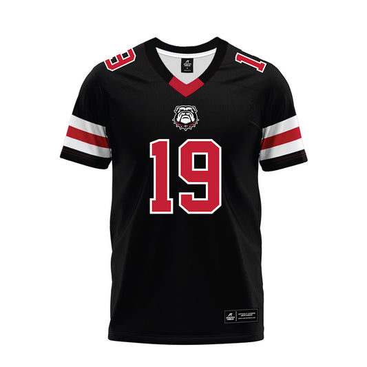 Georgia - NCAA Football : Justin Williams - Black Premium Football Jersey-0