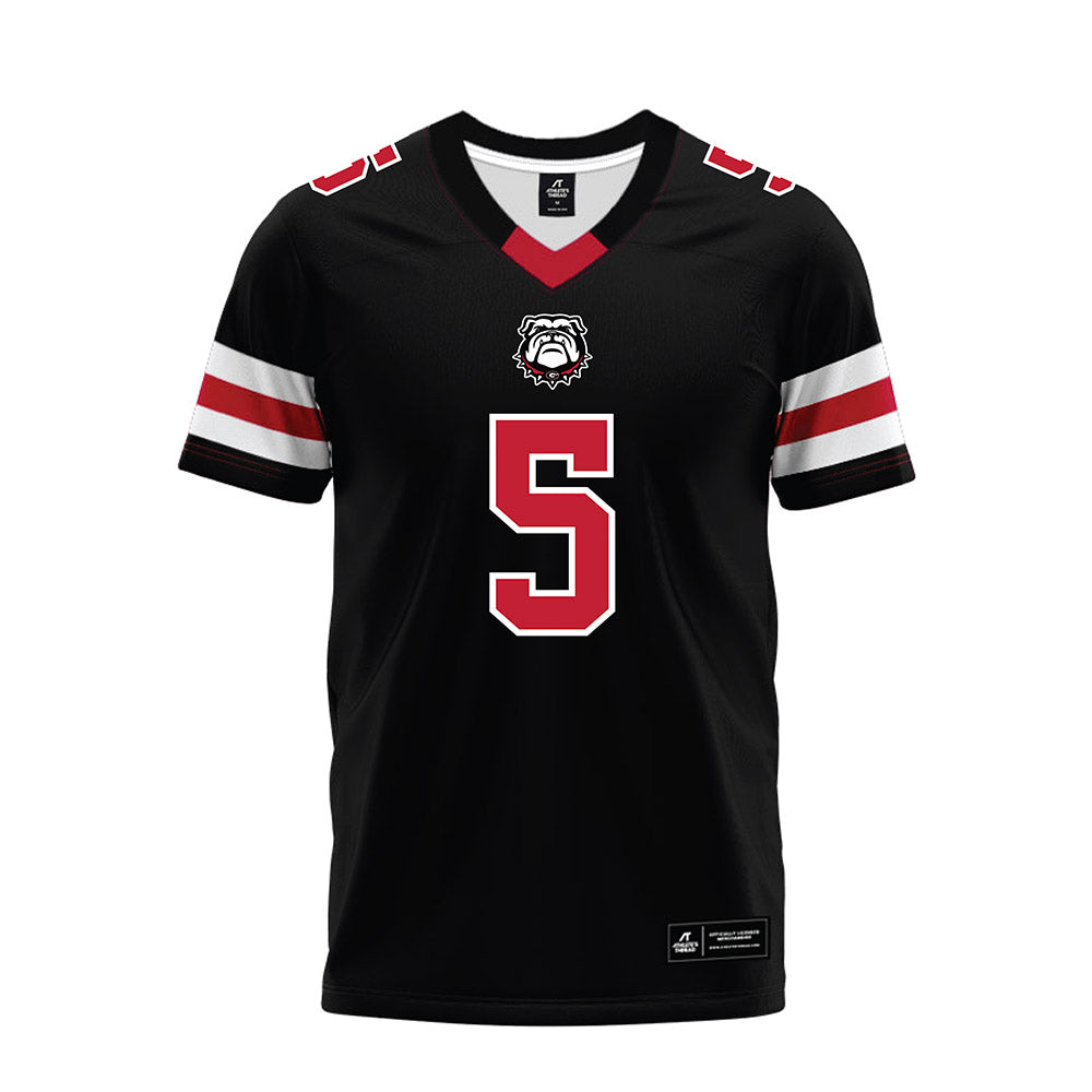 Georgia - NCAA Football : Raylen Wilson - Black Premium Football Jersey-0
