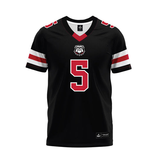 Georgia - NCAA Football : Raylen Wilson - Black Premium Football Jersey-0