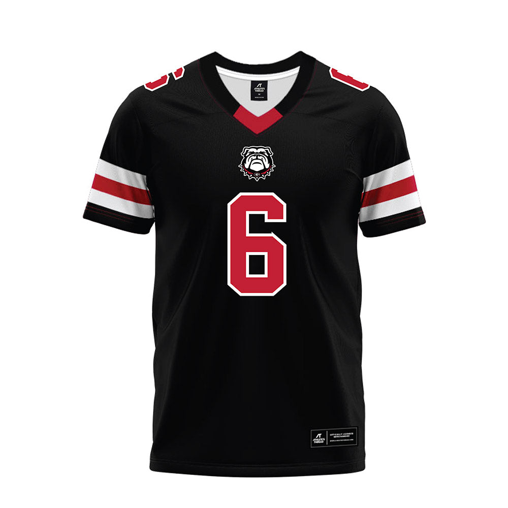 Georgia - NCAA Football : CJ Wiley - Black Premium Football Jersey-0