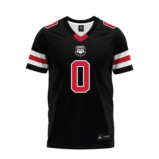 Georgia - NCAA Football : Gabe Harris Jr. - Black Premium Football Jersey-0