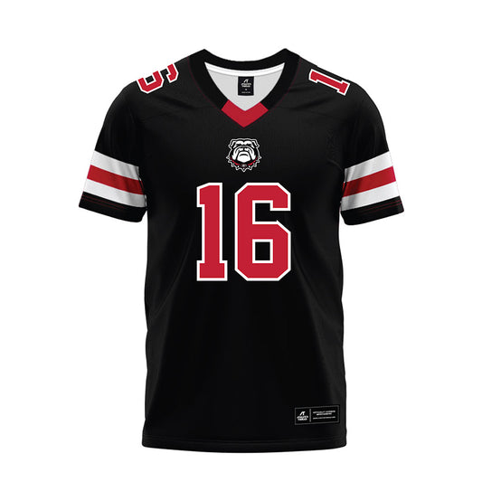 Georgia - NCAA Football : London Humphreys - Black Premium Football Jersey-0