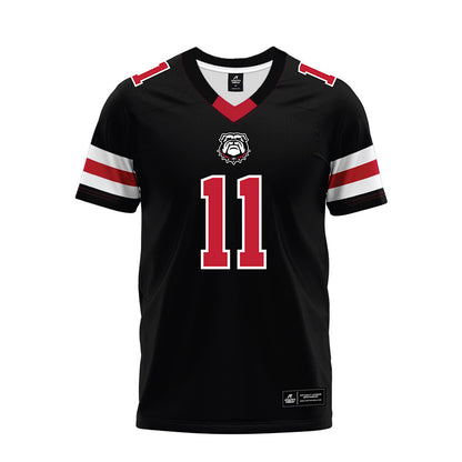 Georgia - NCAA Football : Jeremy Bell - Black Premium Football Jersey-0