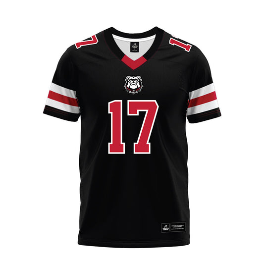 Georgia - NCAA Football : Colter Ginn - Black Premium Football Jersey-0