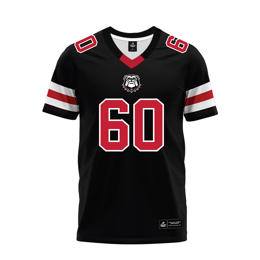 Georgia - NCAA Football : Henry Peagler - Black Premium Football Jersey-0