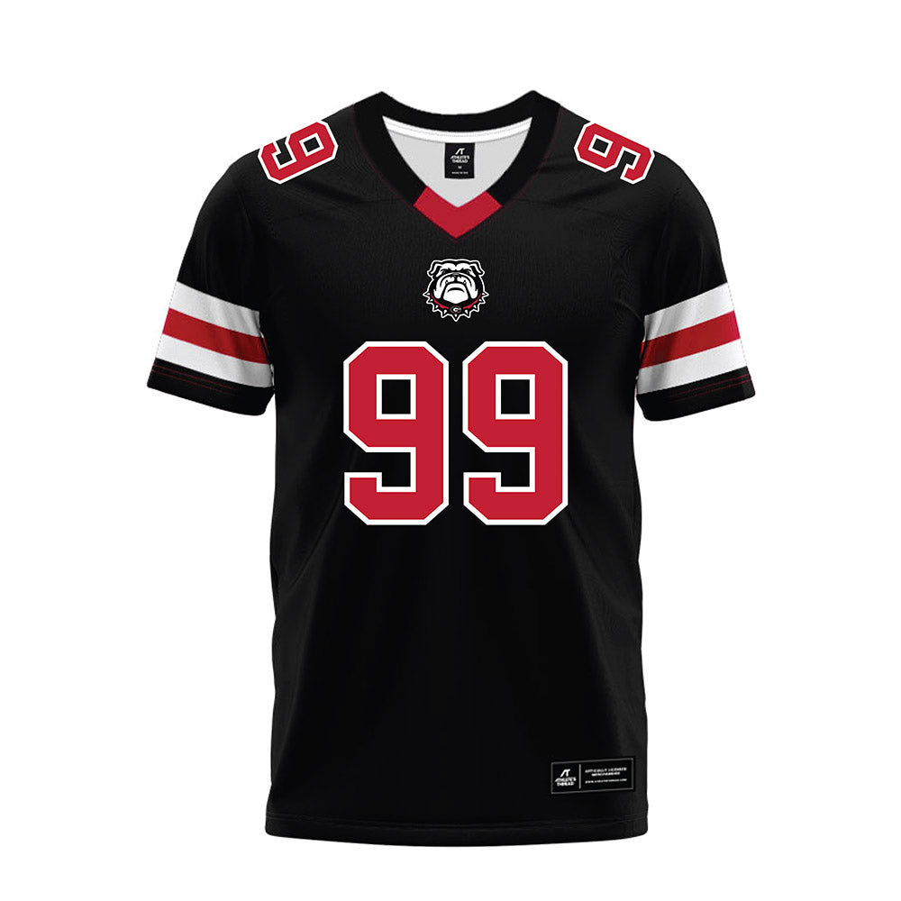 Georgia - NCAA Football : Joseph Jonah-Ajonye - Black Premium Football Jersey-0