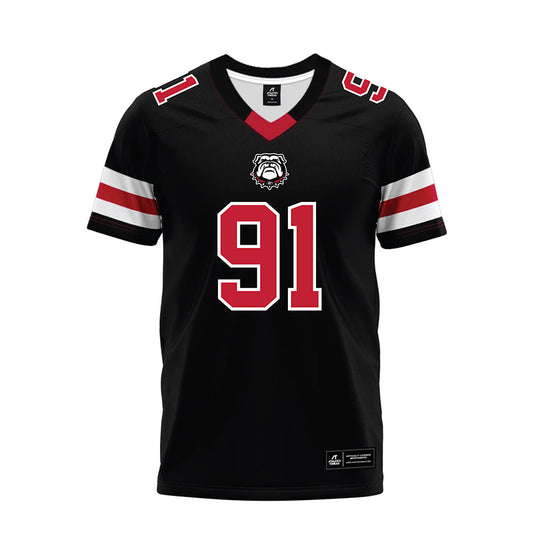 Georgia - NCAA Football : Justin Greene - Black Premium Football Jersey-0