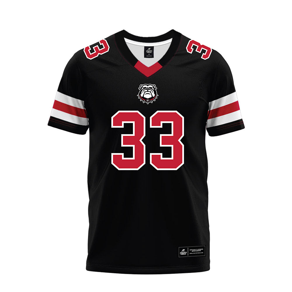 Georgia - NCAA Football : Chauncey Bowens - Black Premium Football Jersey-0