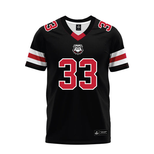 Georgia - NCAA Football : Chauncey Bowens - Black Premium Football Jersey-0