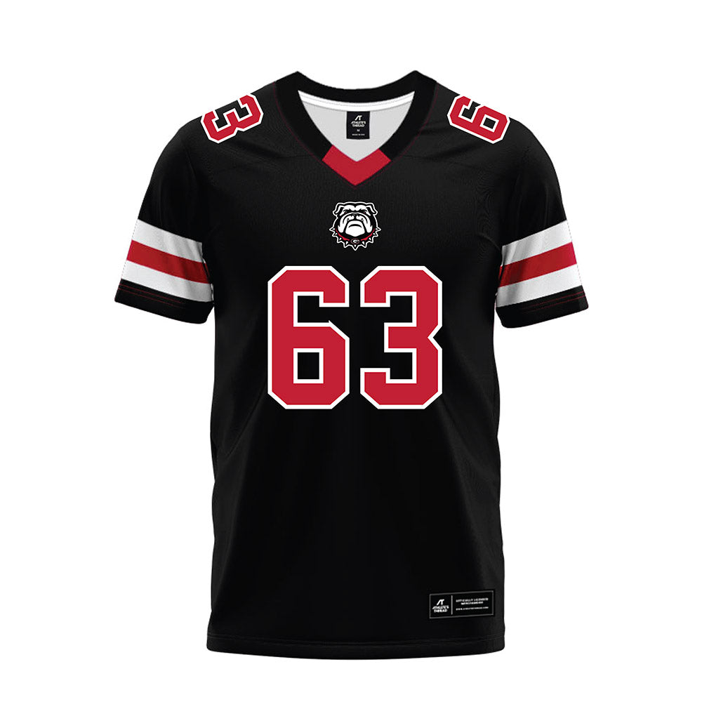 Georgia - NCAA Football : Dontrell Glover - Black Premium Football Jersey-0