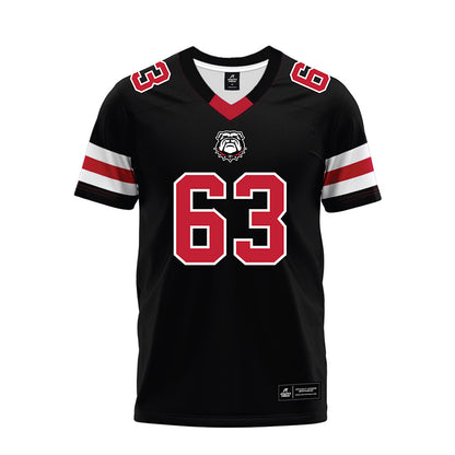 Georgia - NCAA Football : Dontrell Glover - Black Premium Football Jersey-0