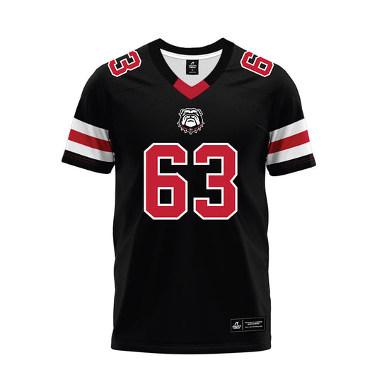 Georgia - NCAA Football : Dontrell Glover - Black Premium Football Jersey-0