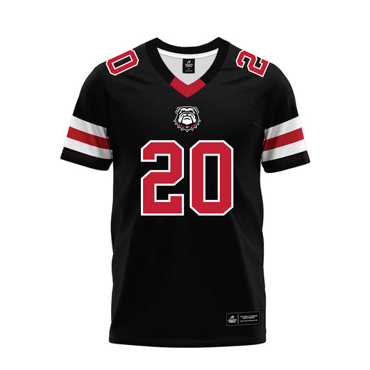 Georgia - NCAA Football : Zech Fort - Black Premium Football Jersey-0