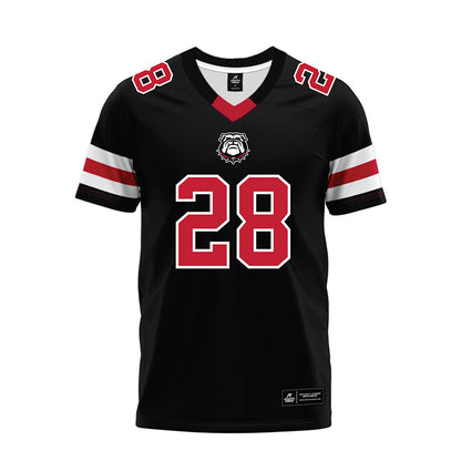 Georgia - NCAA Football : Walter Blanchard - Black Premium Football Jersey-0