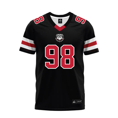 Georgia - NCAA Football : Connor Ferguson - Black Premium Football Jersey-0