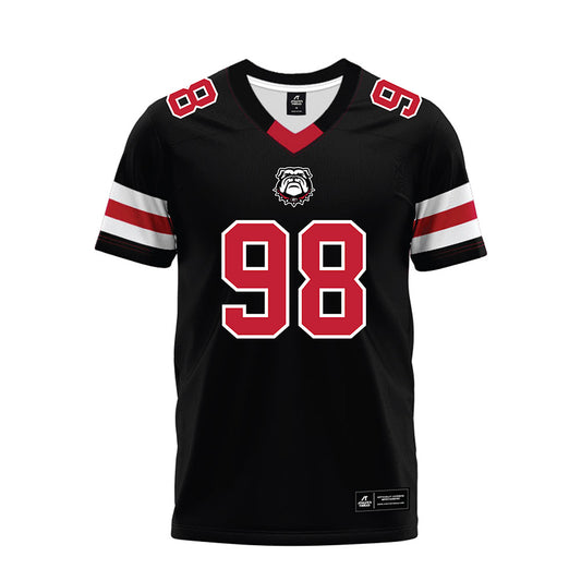 Georgia - NCAA Football : Connor Ferguson - Black Premium Football Jersey-0
