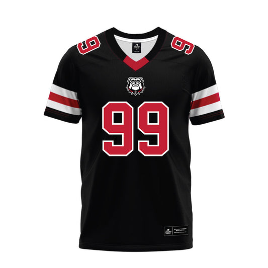 Georgia - NCAA Football : Harran Zureikat - Black Premium Football Jersey-0
