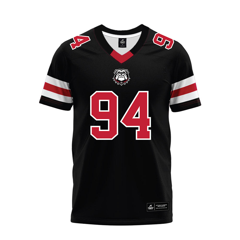 Georgia - NCAA Football : Xzavier McLeod - Black Premium Football Jersey-0