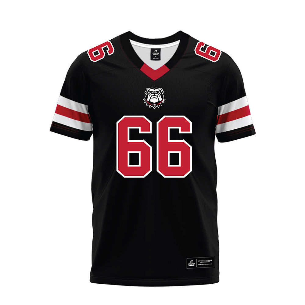 Georgia - NCAA Football : Tyreek Jemison - Black Premium Football Jersey-0