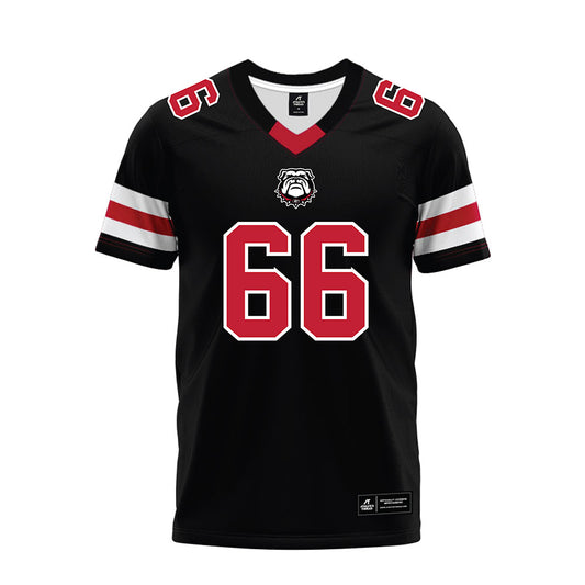 Georgia - NCAA Football : Tyreek Jemison - Black Premium Football Jersey-0