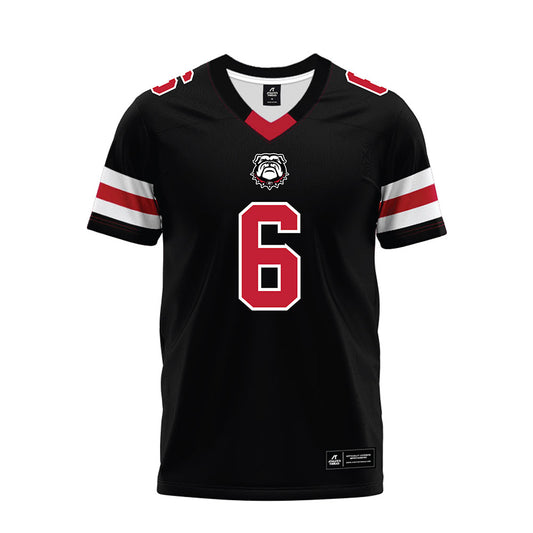 Georgia - NCAA Football : Isiah Canion - Black Premium Football Jersey-0