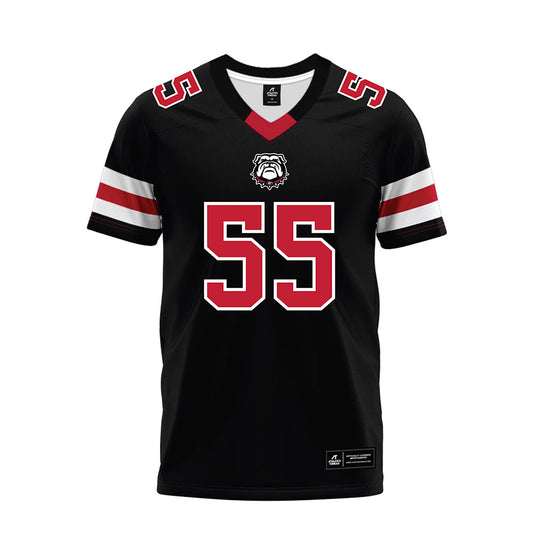Georgia - NCAA Football : London Seymour - Black Premium Football Jersey-0