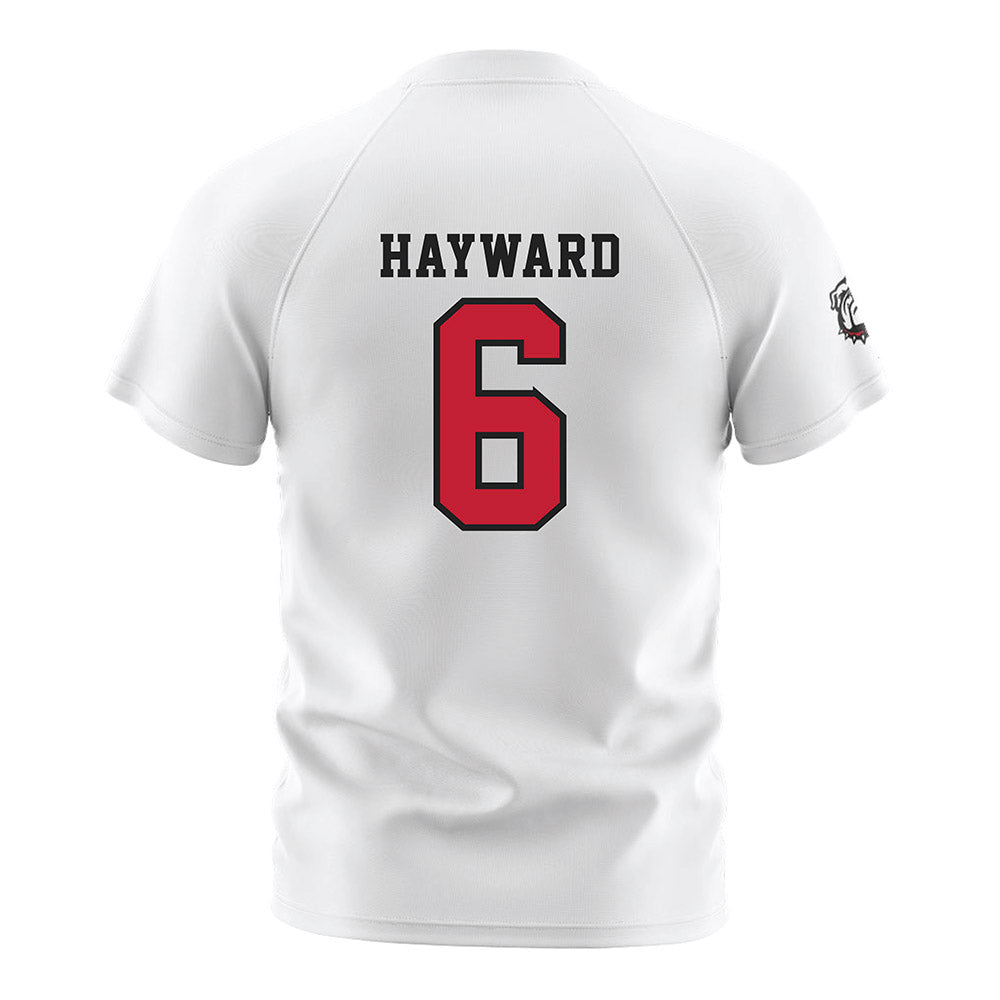 Georgia - NCAA Women's Soccer : Juliauna Hayward - White Soccer Jersey-1