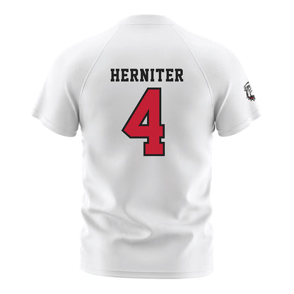 Georgia - NCAA Women's Soccer : Madeline Herniter - White Soccer Jersey-1