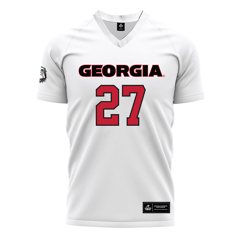 Georgia - NCAA Women's Soccer : Lola Manuel - White Soccer Jersey-0