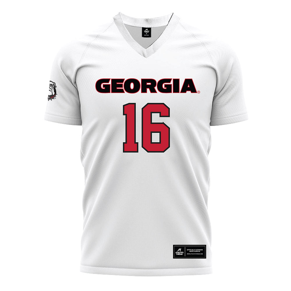 Georgia - NCAA Women's Soccer : Grayson Rogers - White Soccer Jersey-0