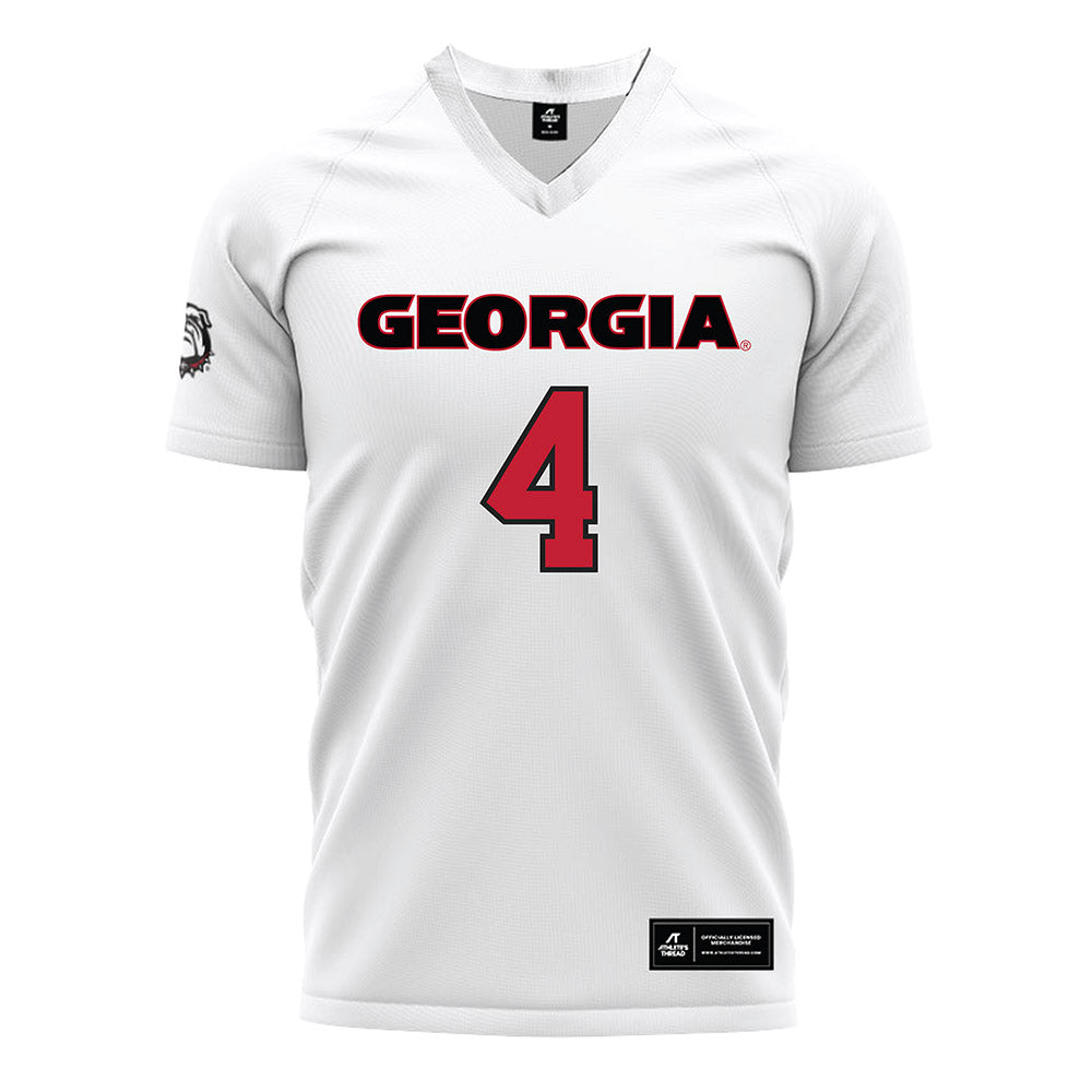 Georgia - NCAA Women's Soccer : Madeline Herniter - White Soccer Jersey-0