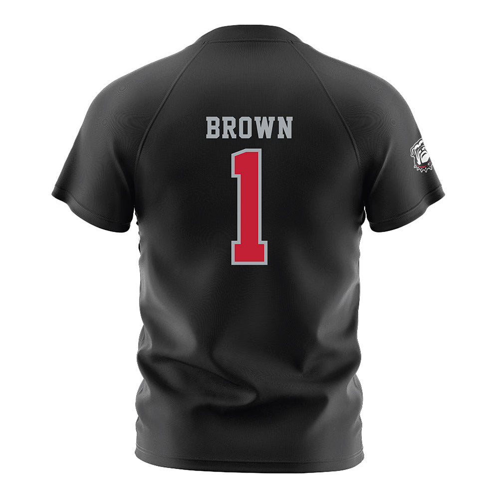 Georgia - NCAA Women's Soccer : Jordan Brown - Black Soccer Jersey-1