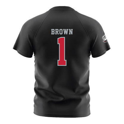Georgia - NCAA Women's Soccer : Jordan Brown - Black Soccer Jersey-1