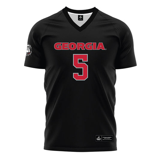 Georgia - NCAA Women's Soccer : Sage Glover - Black Soccer Jersey-0