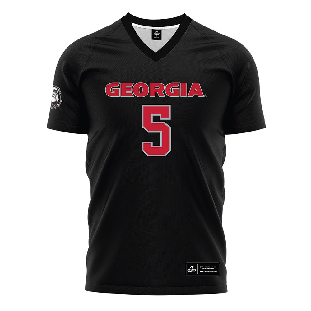 Georgia - NCAA Women's Soccer : Sage Glover - Black Soccer Jersey-0
